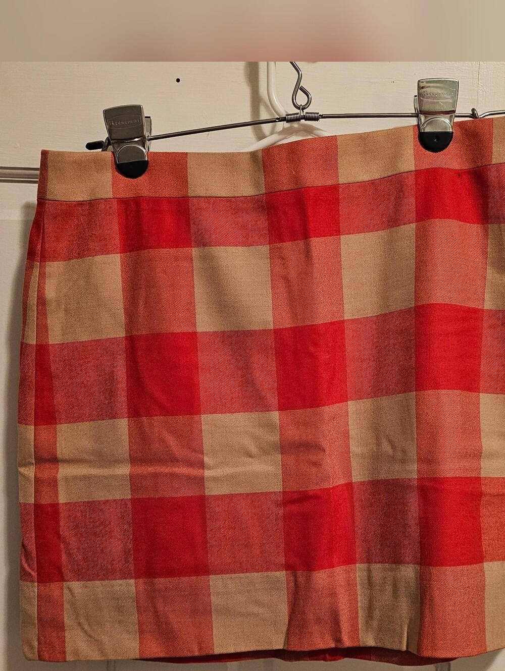 J. Crew Wool Blend Plaid Mini Skirt